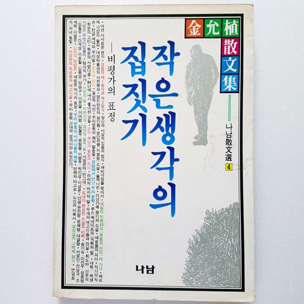 작은 생각의 집짓기: 김윤식 산문집