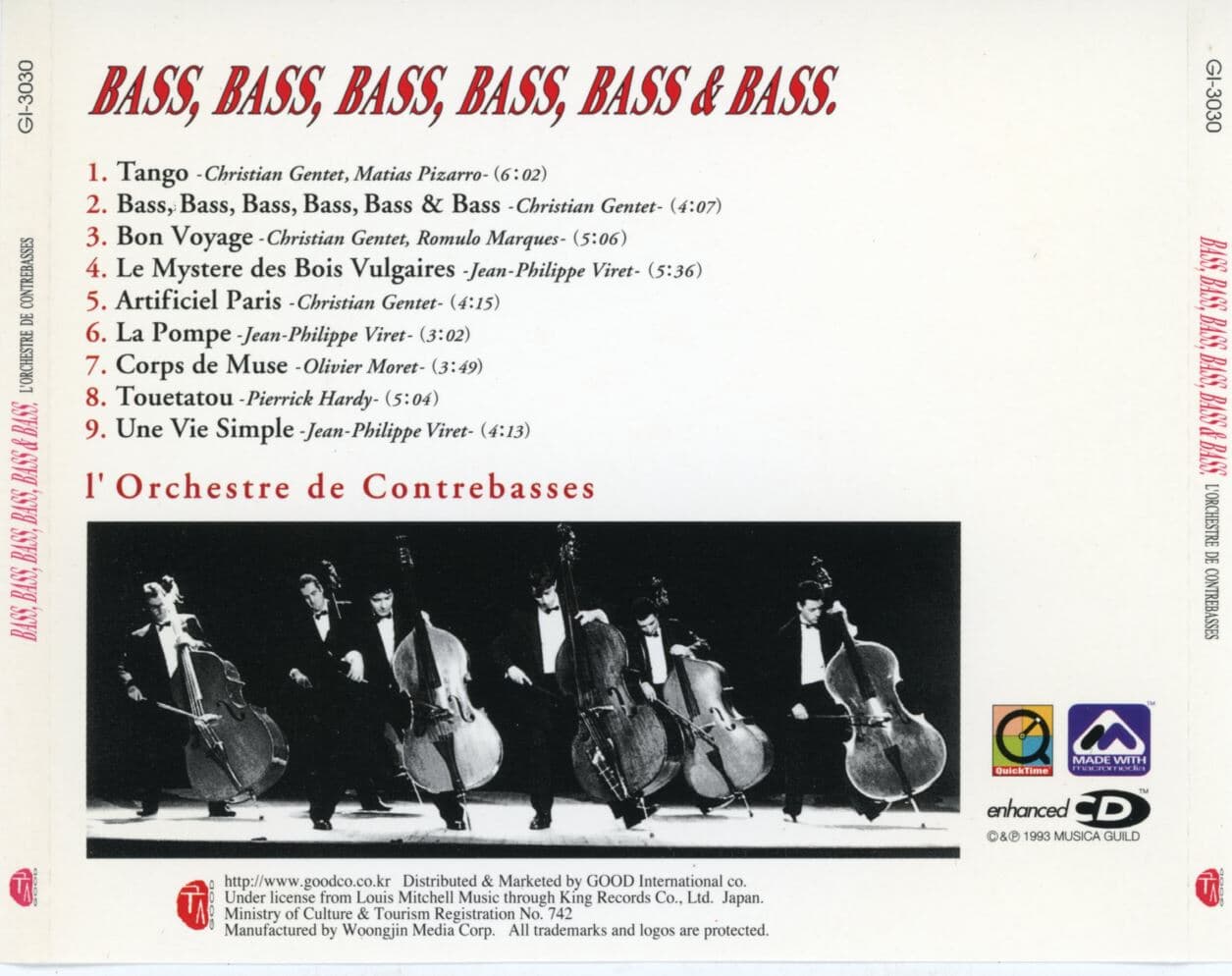 L'orchestre De Contrebasses - Bass Bass Bass Bass Bass & Bass