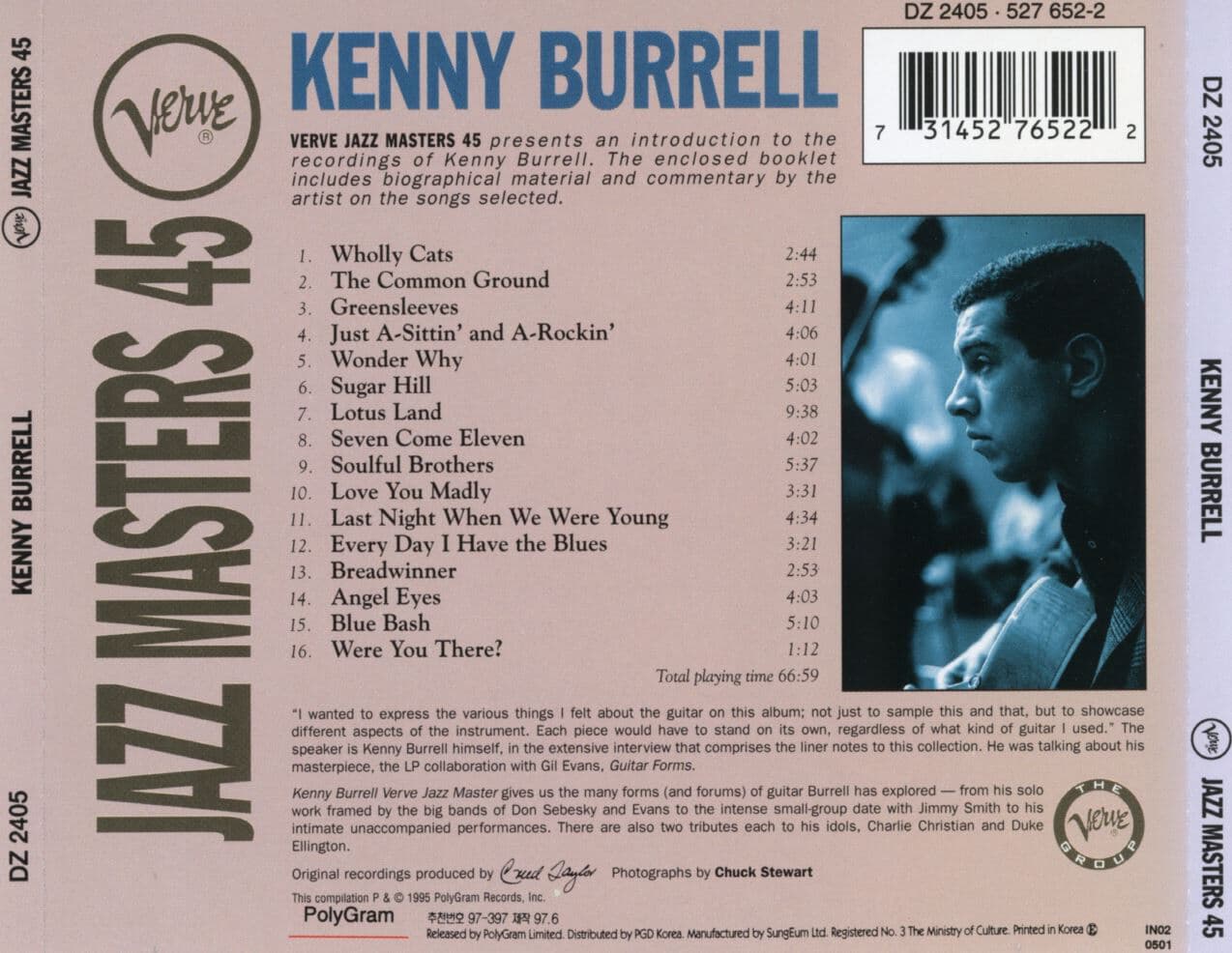 케니 버렐 - Kenny Burrell - Jazz Masters 45