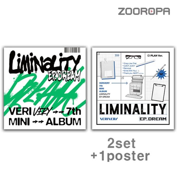 [미개봉/2종세트/1포스터] VERIVERY 베리베리 Liminality EP DREAM 미니앨범 7집