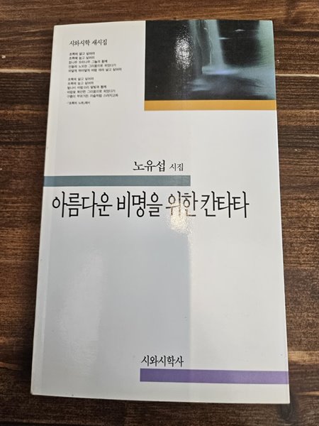 아름다운 비명을 위한 칸타타 /노유섭 시집/ 시와시학사 / 1999년/ 절판도서