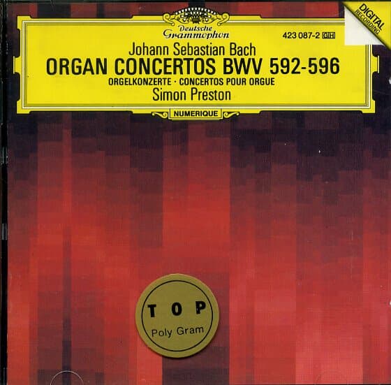 J S Bach - Organ Concertos BWV 592-596 / Simon Preston