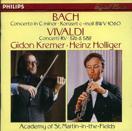 [수입] J S Bach - Concerto BWV 1060 / Vivaldi - Concerto RV576 / RV582 / Holliger / Kremer
