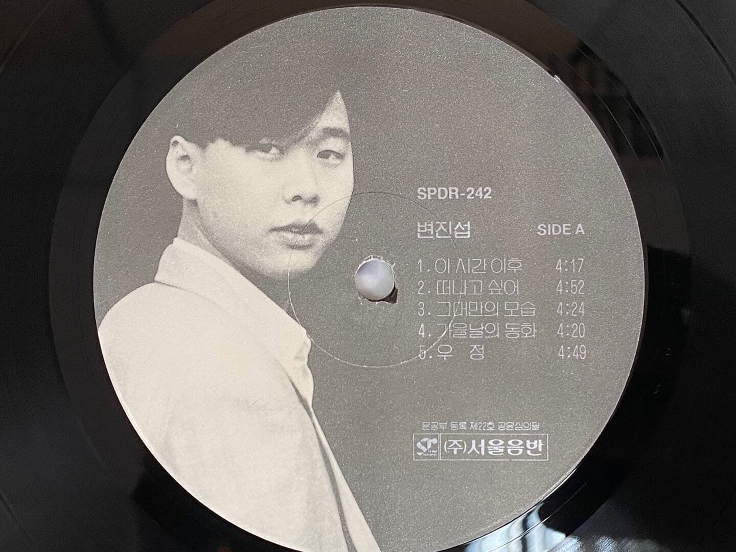 [LP] 변진섭 - 3집 미워서 미워질 때 LP [서울음반 SPDR-242]