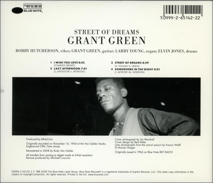 그랜트 그린 (Grant Green) - Street Of Dreams (RVG Edition) (EU발매)
