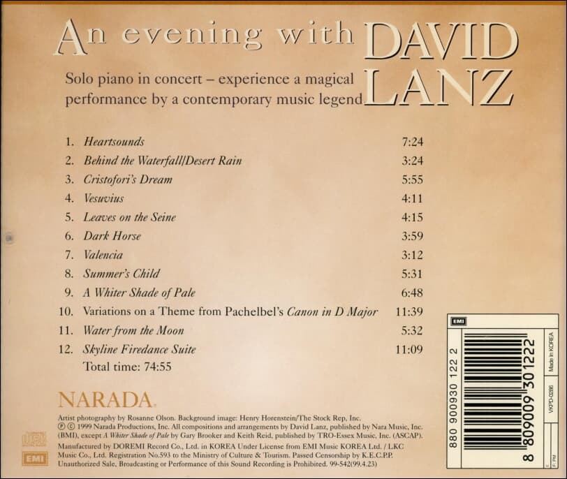 데이빗 란츠 (David Lanz) - An Evening With David Lanz