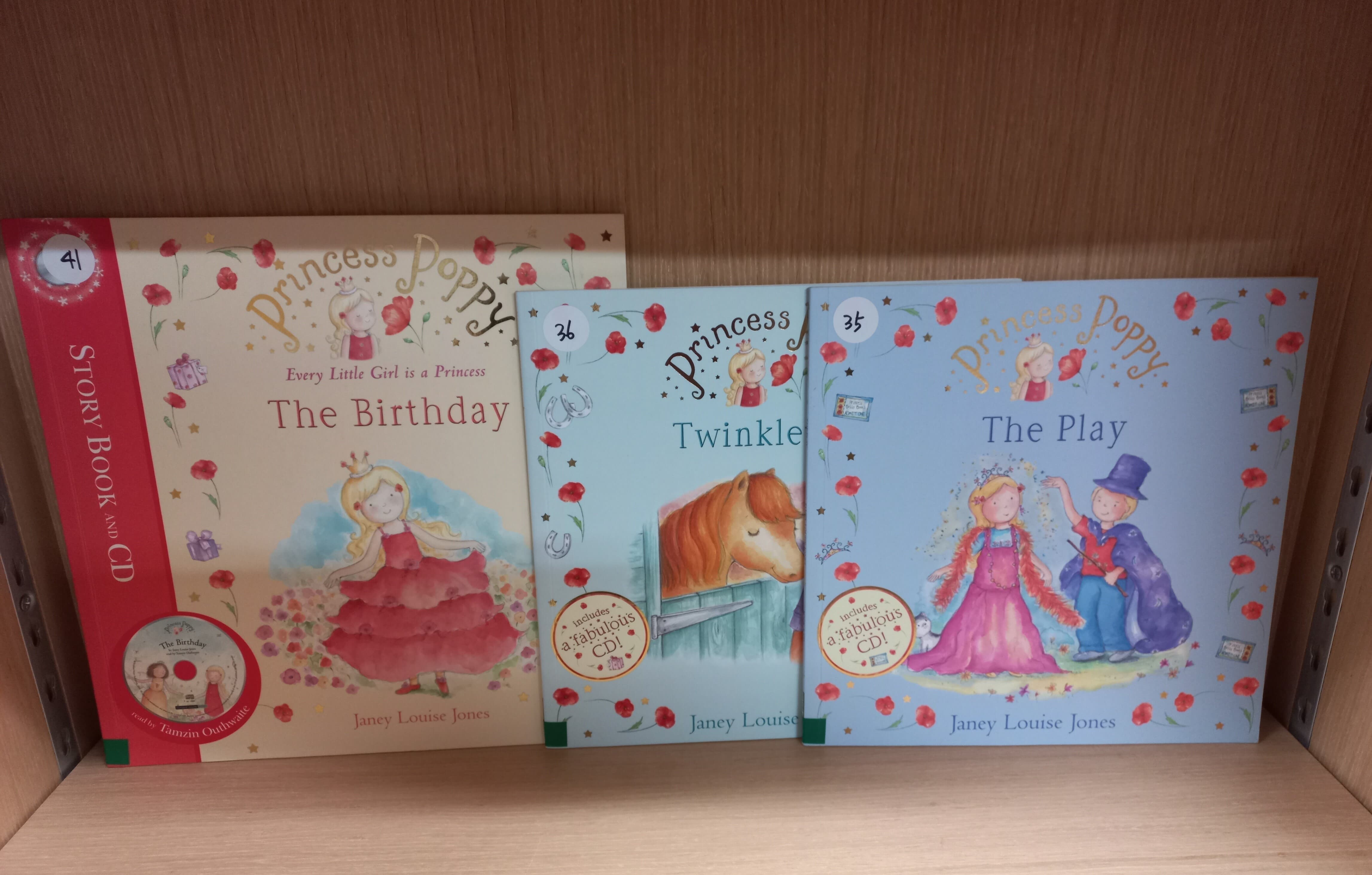 princess poppy 6권(book+cd)세트 (The Birthday, Twinkletoes,babyby twins,the play,fair day ball 등)