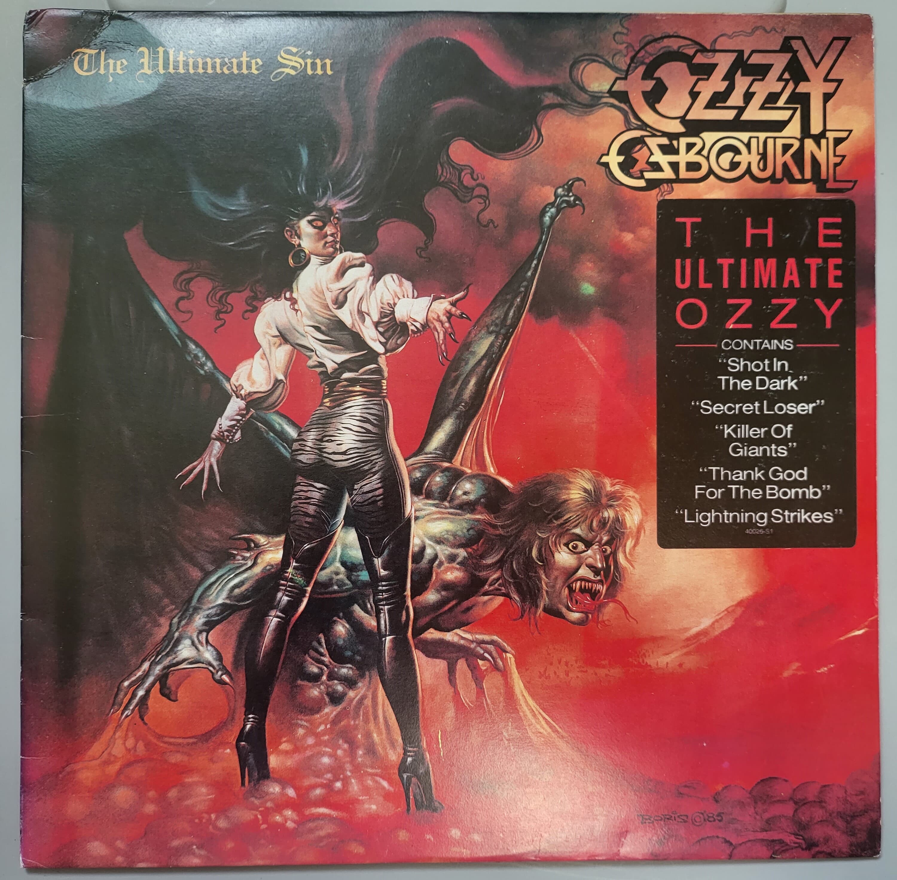 오지 오스본 (Ozzy Osbourne) - The Ultimate Sin (개봉, Copy LP)