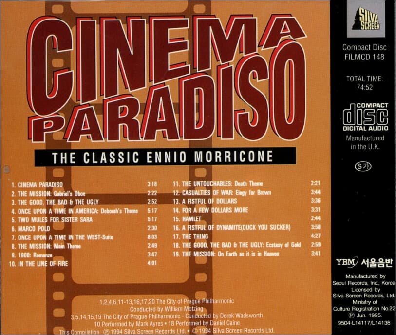 The Classic 엔니오 모리코네 (Ennio Morricone) - Cinema Paradiso