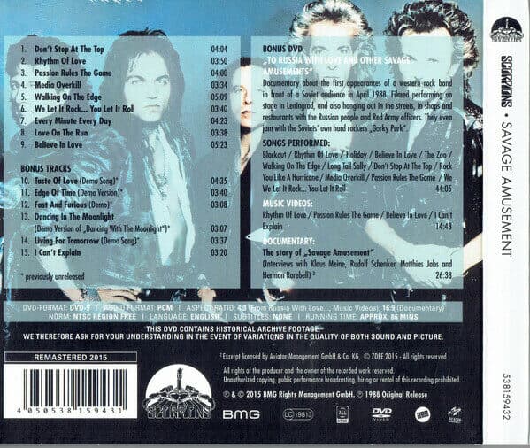 [수입] Scorpions - Savage Amusement [50th Anniversary Deluxe Editions] [CD+DVD]