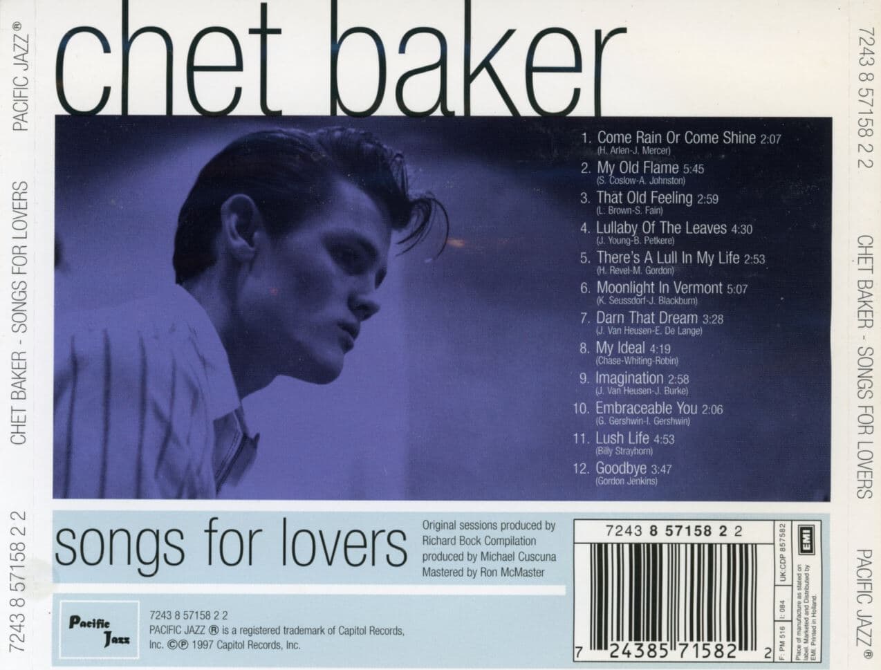 쳇 베이커 - Chet Baker - Songs For Lovers [E.U발매]