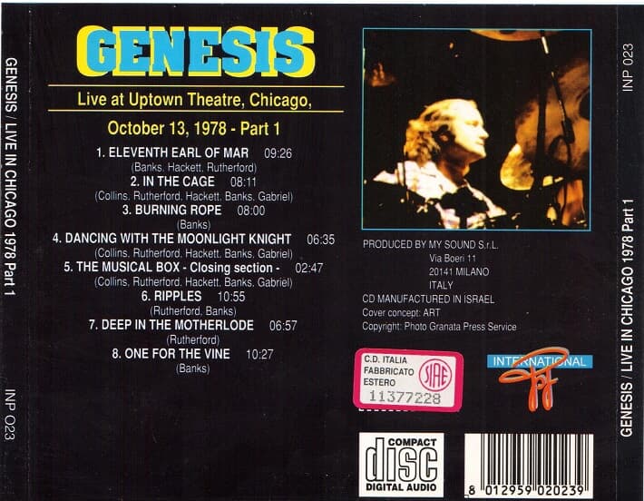 [수입] Genesis - Live At Uptown Theatre, Chicago, Part 1