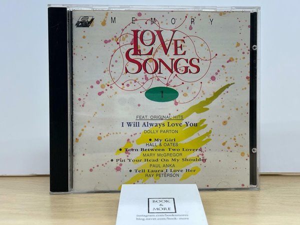 (CD) memory love songs vol.1 / BMG / 상태 : 최상 (설명과 사진 참고)