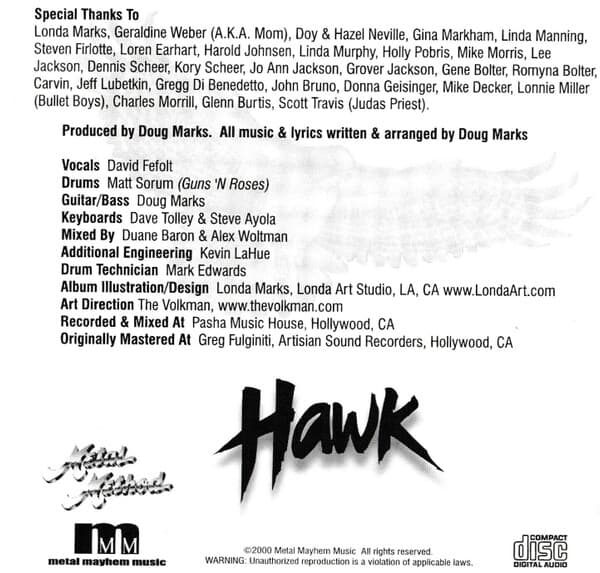 [수입CD] Hawk - Hawk