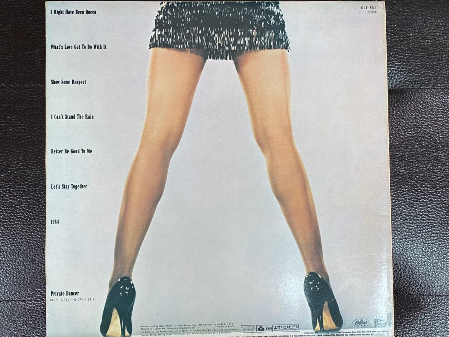 [LP] 티나 터너 - Tina Turner - Private Dancer LP [오아시스-라이센스반]