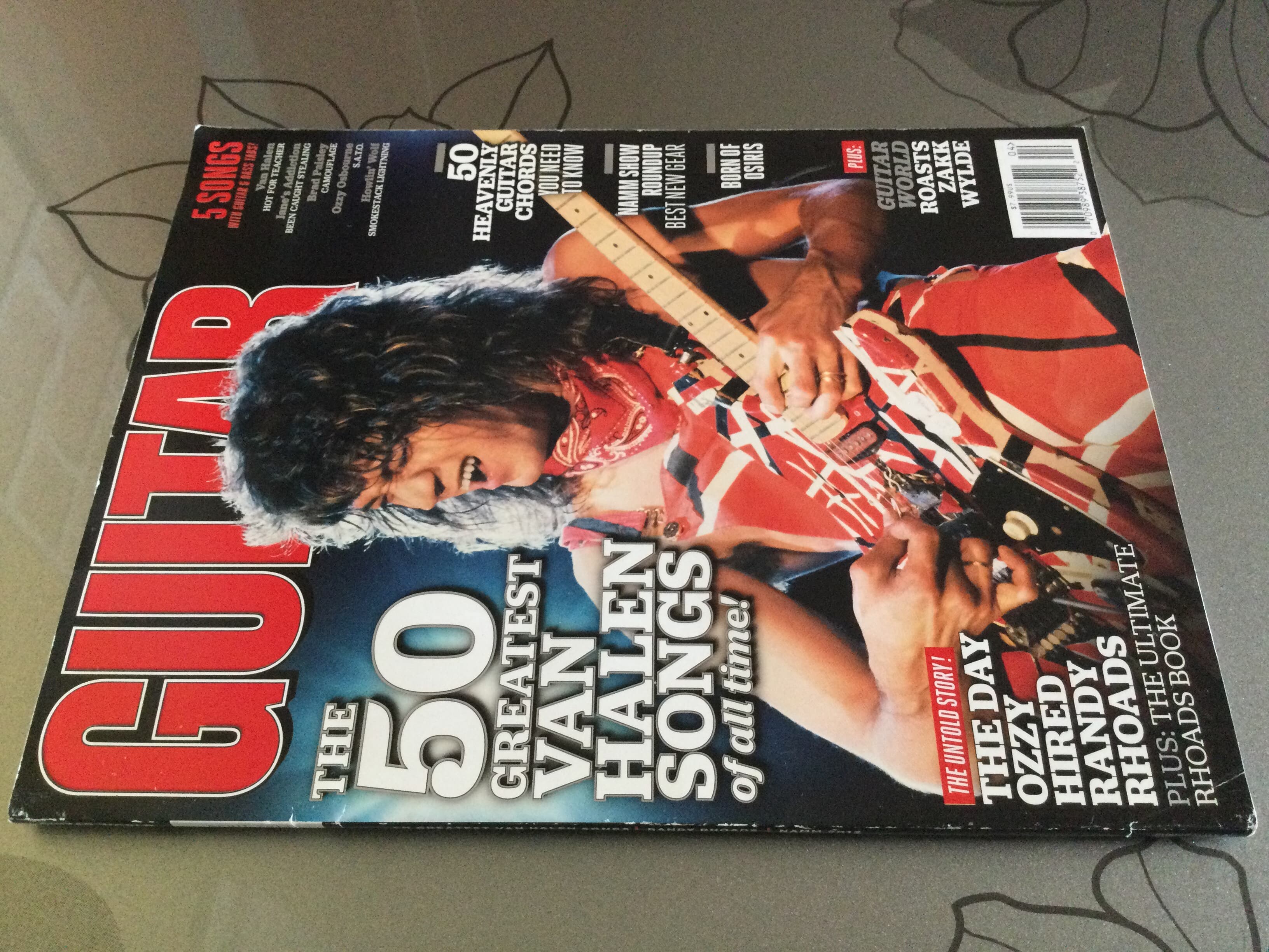 [수입잡지]Guitar Player Magazine -April 2012<50 Greatest Van Halen Songs> *Poster Included*