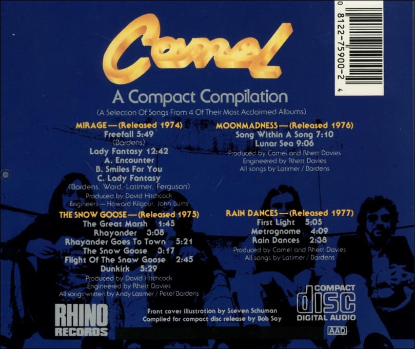 카멜 (Camel) - A Compact Compilation(US발매)