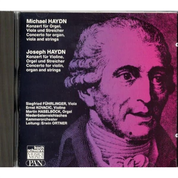 [수입] Michael Haydn - Concerto for organ, Viola / Joseph Haydn - Concerto for Violin, Organ