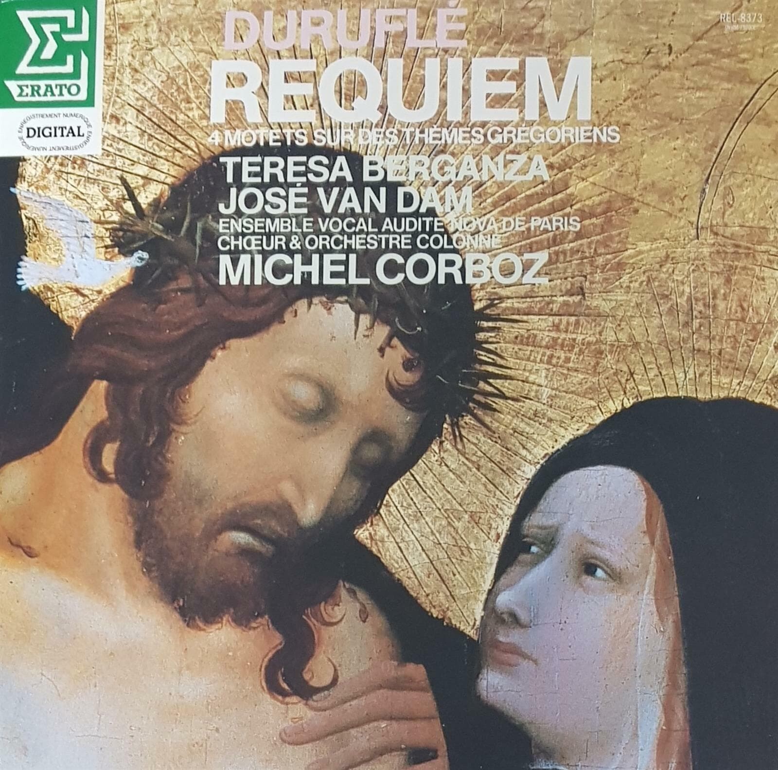 [일본반][LP] Teresa Berganza, Michel Corboz - Durufle: Requiem / 4 Motets Sur Des Themes Gregoriens