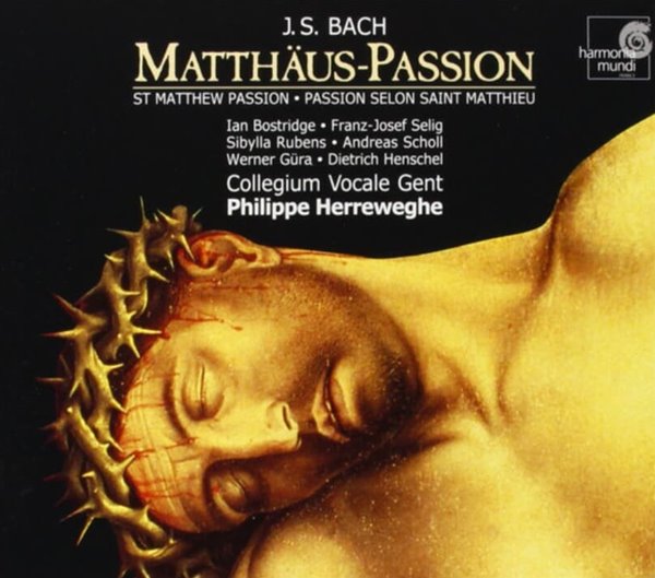 Bach : Matthaus Passion (마태 수난곡) - 헤레베헤 (Philippe Herreweghe)(3CD)  (독일발매)