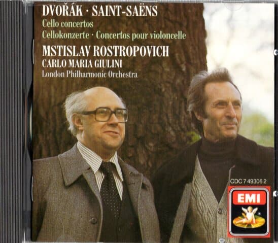 [수입] Dvorak / Saint-Saens Cello Concertos : Rostropovich / Giulini