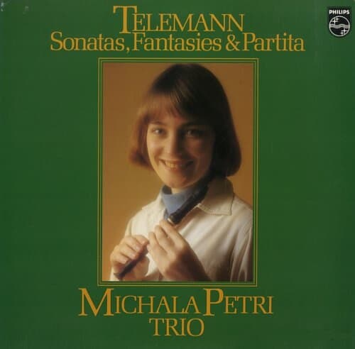 [일본반][LP] Michala Petri Trio - Telemann: Sonatas, Fantasies & Partita