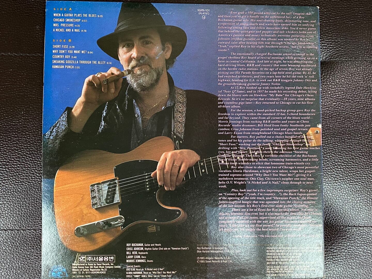 [LP] 로이 부캐넌 - Roy Buchanan - When A Guitar Plays The Blues LP [서울-라이센스반]