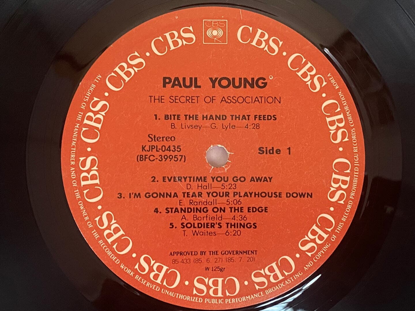 [LP] 폴 영 - Paul Young - The Secret Of Association LP [지구-라이센스반]