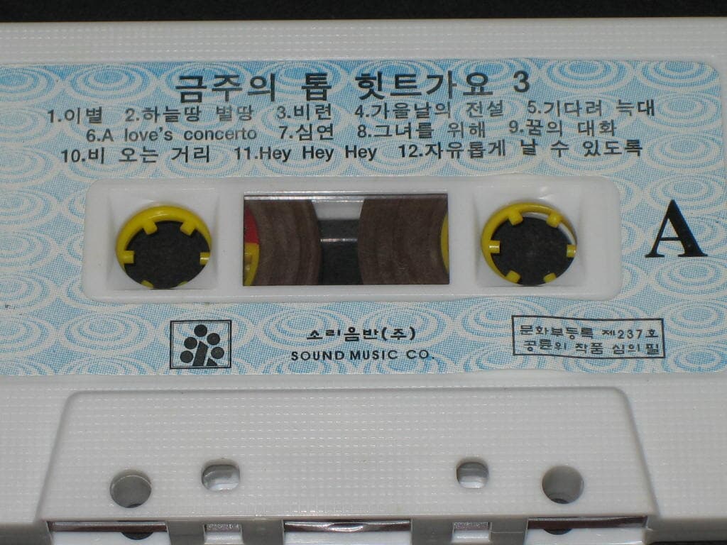금주의 톱 힛트가요 3 - 이별 / 미련 - 소리음반 (최신가요 인기가요 주부가요 애창가요) 카세트테이프