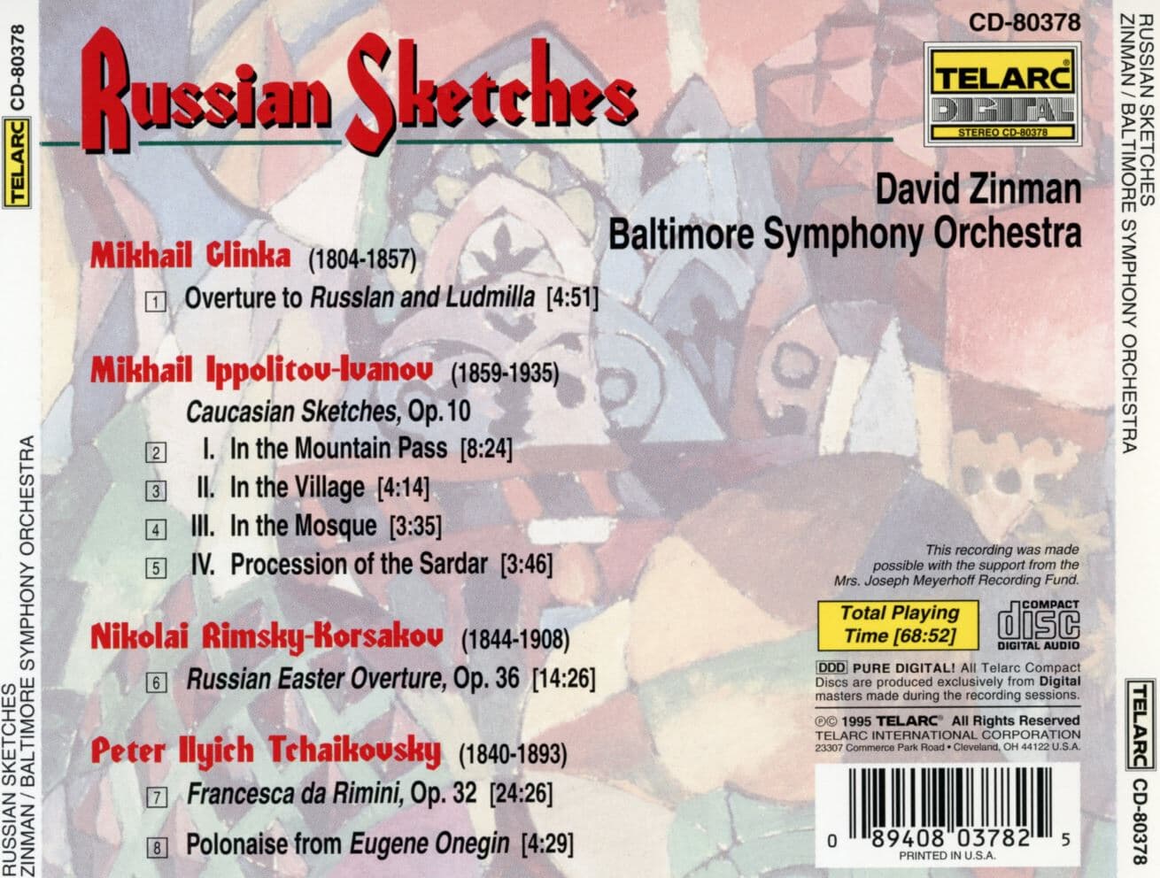 데이비드 진먼 - David Zinman - Russian Sketches [U.S발매]