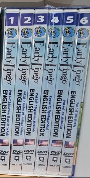 Early Lingo 얼리링고 English Edition (영어버전) DVD 6장 