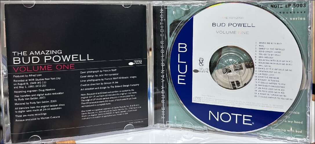 버드 파웰 (Bud Powell) - The Amazing Bud Powell, Volume One (RVG Edition)(US발매)