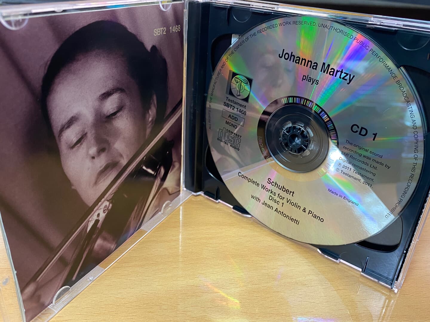 요한나 마르치 - Johanna Martzy - Schubert Complete Works For Violin & Piano 2Cds [U.K발매]