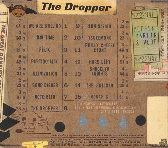 [일본반] Medeski Martin & Wood - The Dropper (Bonus Tracks/?디지팩)