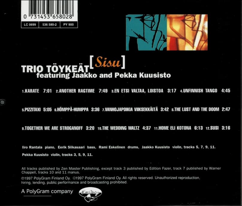 트리오 토이킷 (Trio Toykeat) -  Sisu (Finland발매)