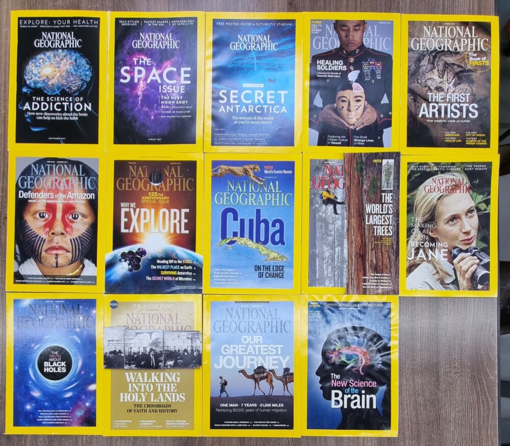 National Geographic (월간/미국판) 14권(12년2권, 13년2권, 14년4권, 15년2권, 17년4권)