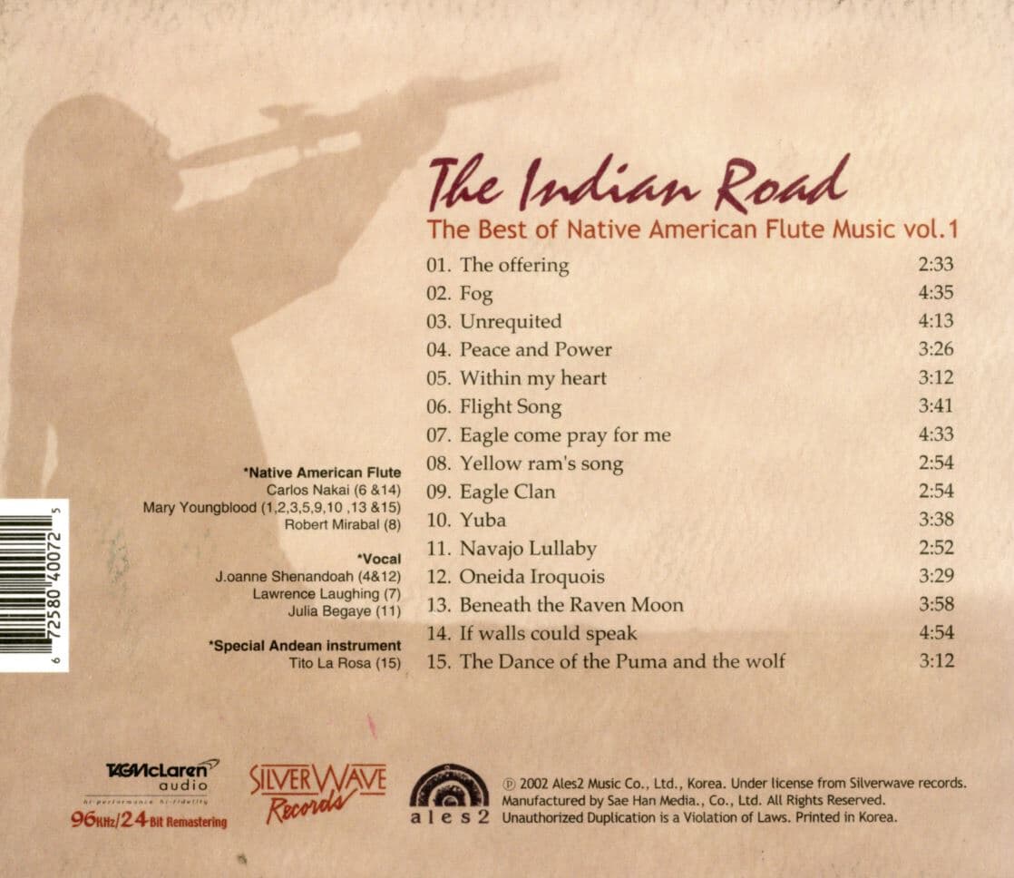 인디언 로드 - Indian Road - The Best Of Native American Flute Music Vol.1