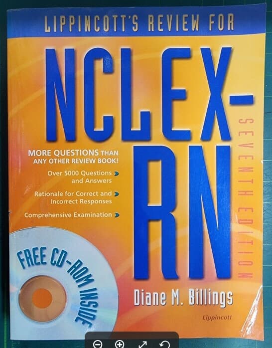 Lippincott's Review for NCLEX-RN with CDROM [ Paperback/7ed. ] / Diane M. Billings, Billings | Lippincott Williams & Wilkins [영어원서 / 상급] - 실사진과 설명확인요망