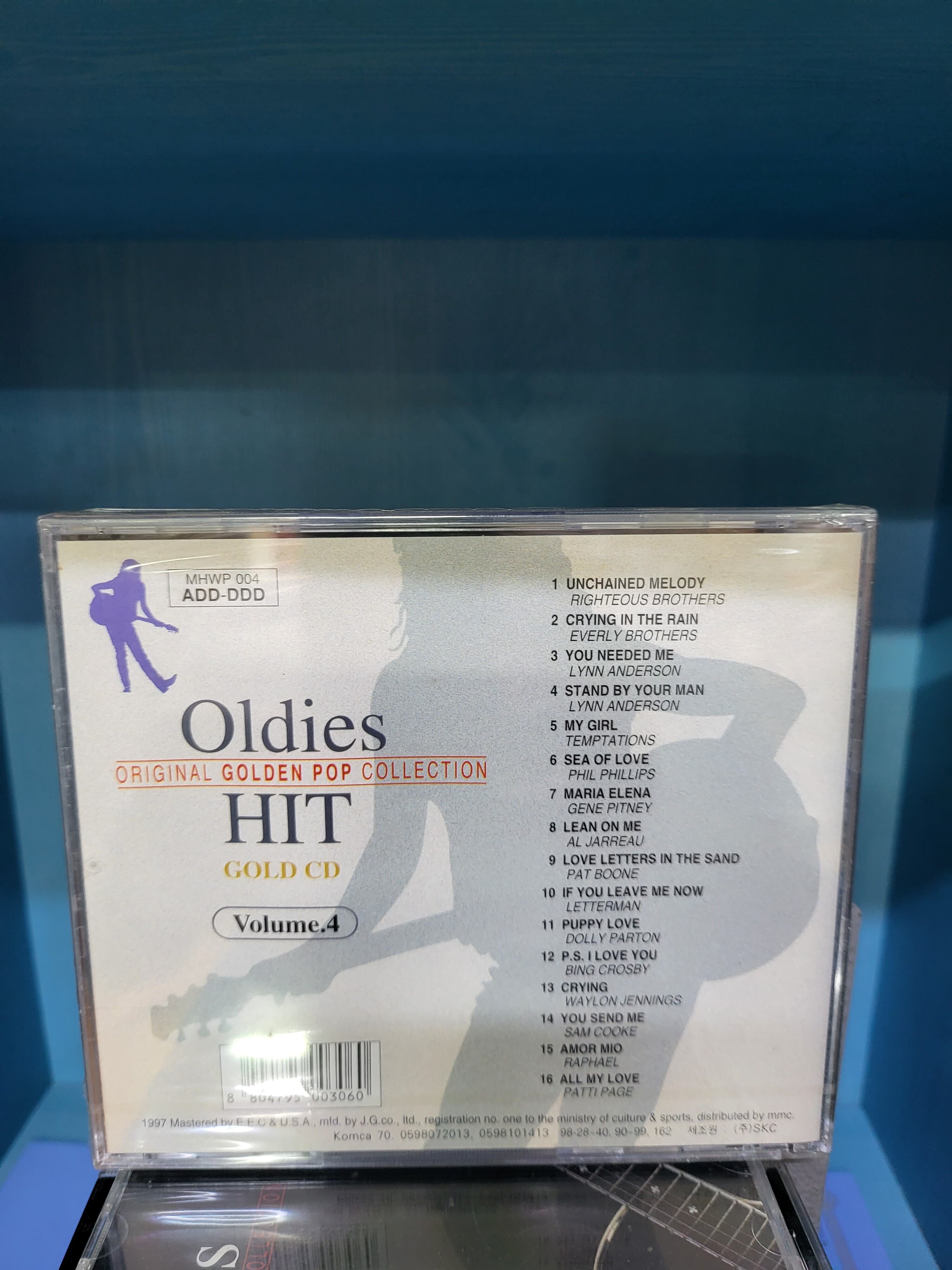 Oldies original Golden pop Collection Hit Gold CD Vol.4 //미사용