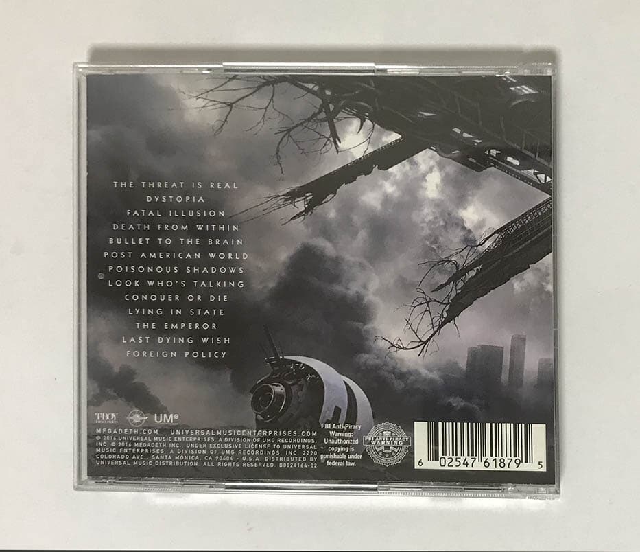 Megadeth - Dystopia [CD with 2 bonus tracks + Virtual Reality Goggle]