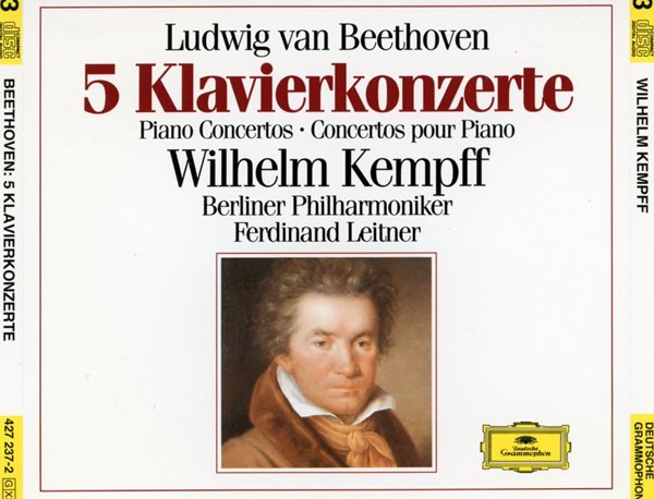 [중고샵] 빌헬름 캠프 - Wilhelm Kempff - Beethoven 5 Klavierkonzerte ...