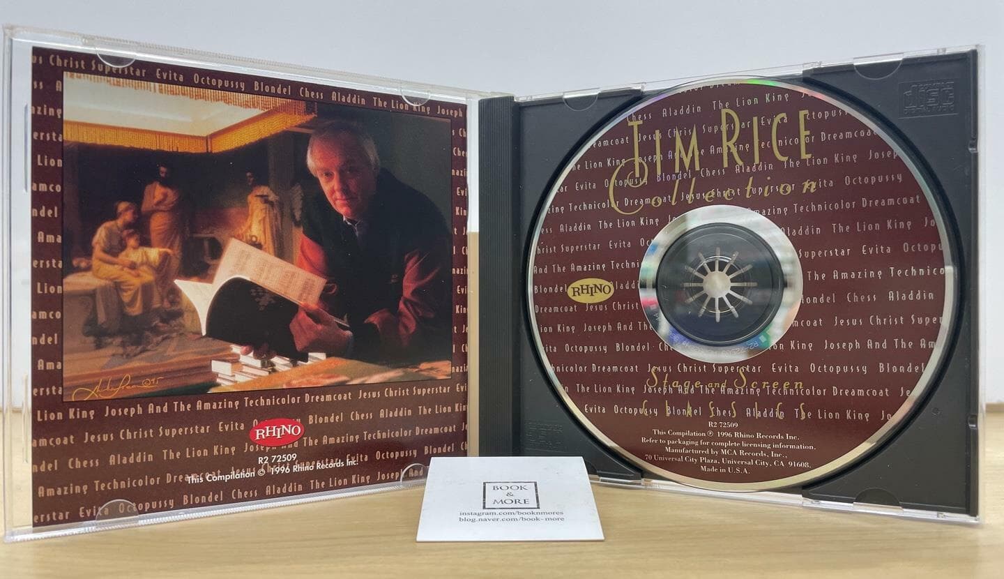 (수입CD) Tim Rice Collection: Stage and Screen Classics / Rhino / 상태 : 최상 (설명과 사진 참고)