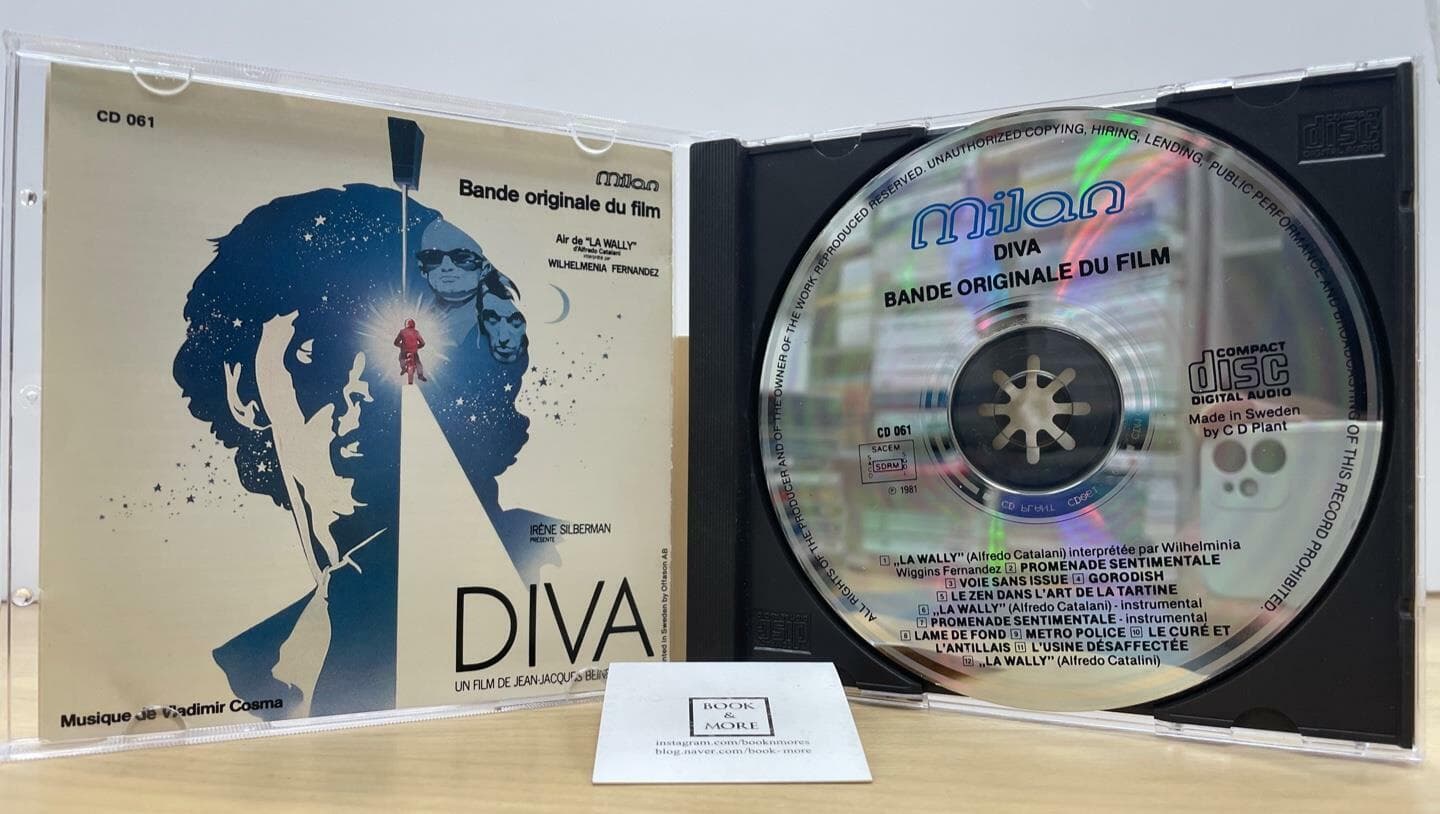 (수입CD) Diva (Bande Originale Du Film) / milan / 상태 : 상 (설명과 사진 참고)