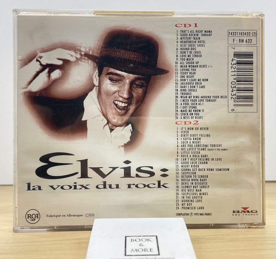 (수입CD)Elvis Presley 2cd La Voix Du Rock / bmg France / 상태 : 상 (설명과 사진 참고)
