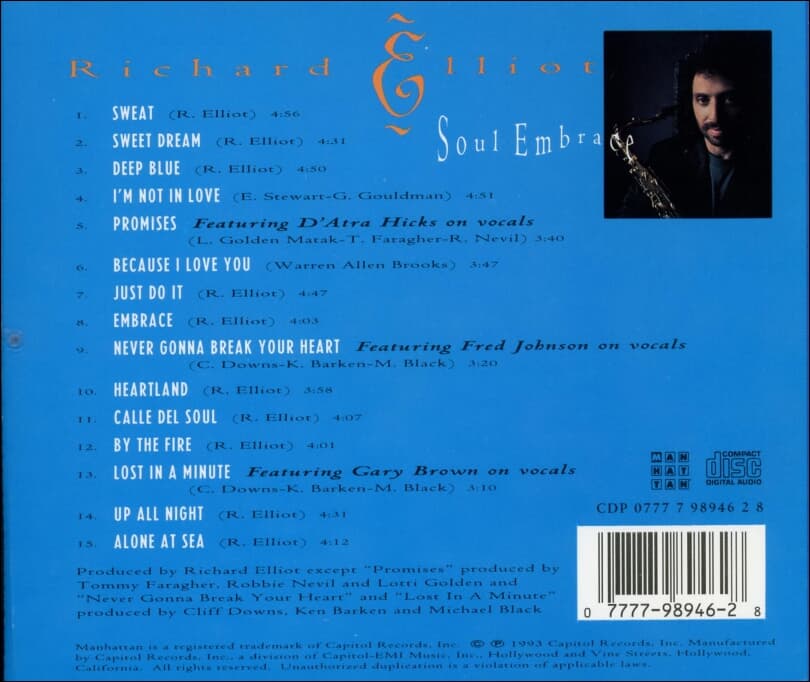 리처드 엘리엇 (Richard Elliot) - Soul Embrace(US발매)
