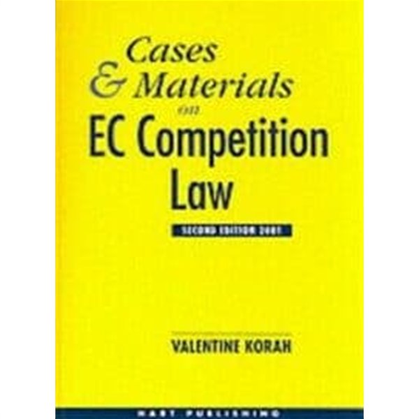 Cases And Materials On Ec Competition Law 2001