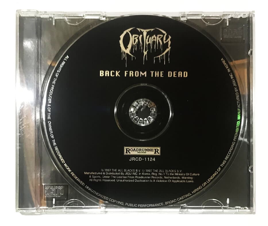 [수입CD] Obituary - Back From The Dead