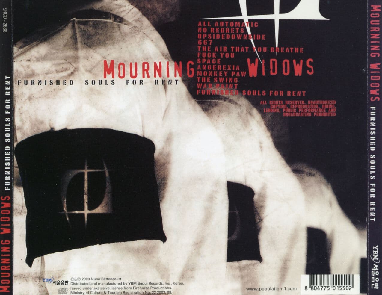 모닝 위도우즈 - Mourning Widows - Furnished Souls For Rent 2Cds