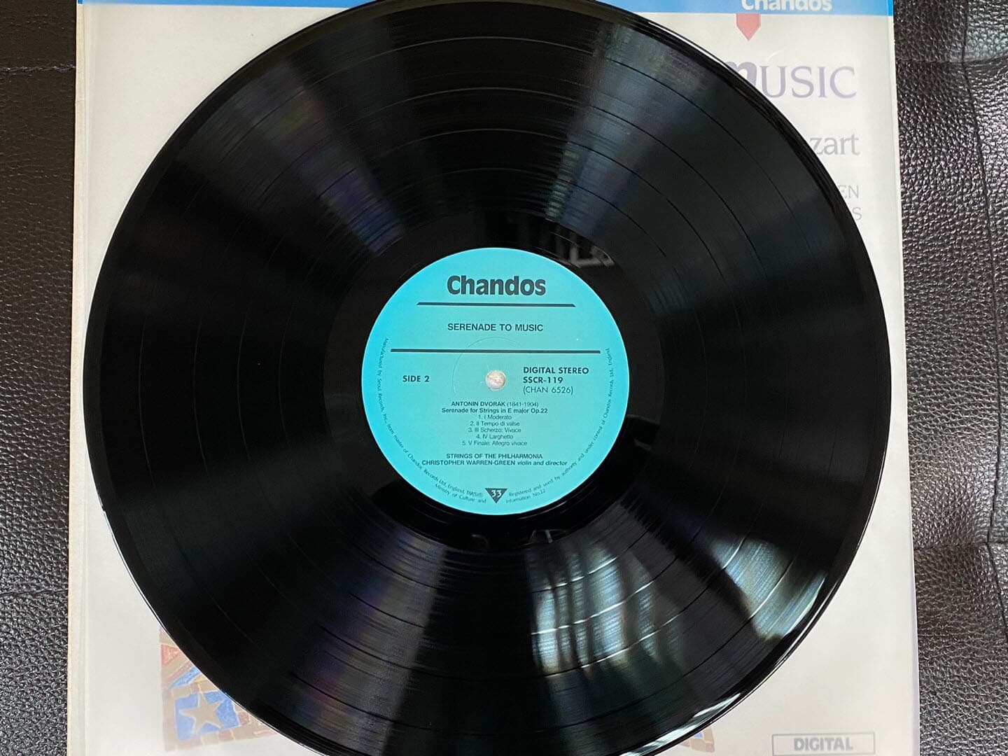 [LP] 로날도 토마스 - Ronald Thomas - Serenade To Music (Elgar,Mozart,Dvork) LP [서울-라이센스반]