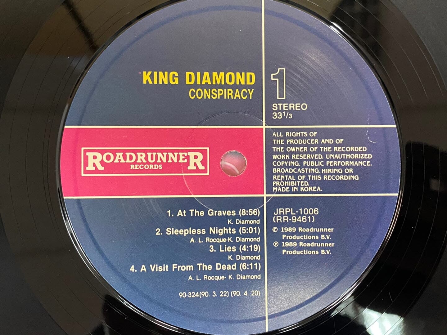 [LP] 킹 다이아몬드 - King Diamond - Conspiracy LP [지구-라이센스반]